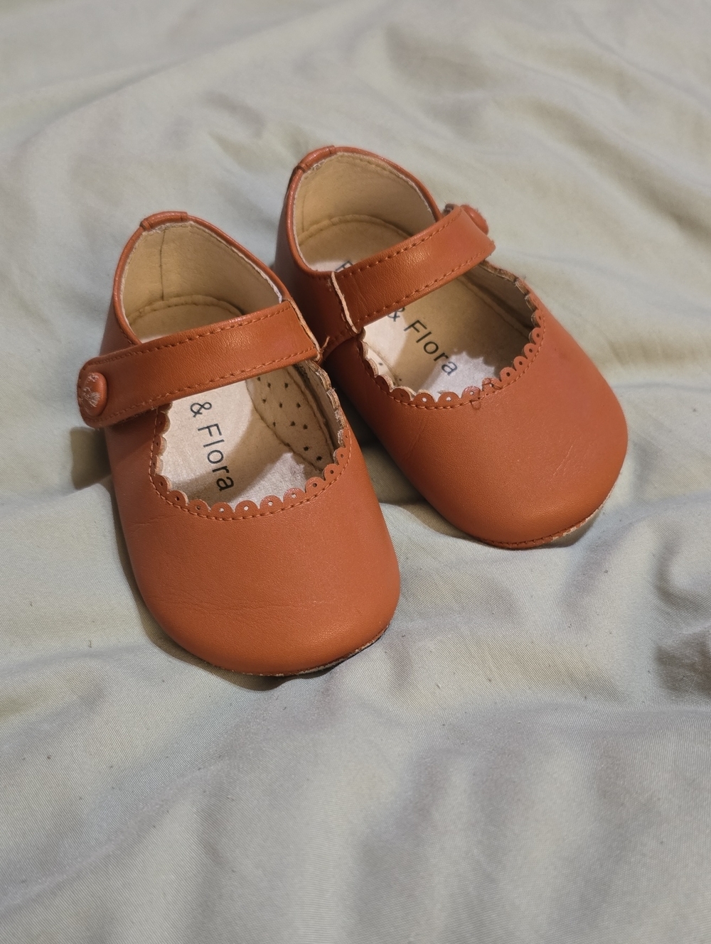 Girls Soft Sole Baby Dress Shoes, Brown, Classic Toddler Style 6-9 Months